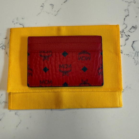 MCM Card Holder Red NWT - Picture 2 of 3